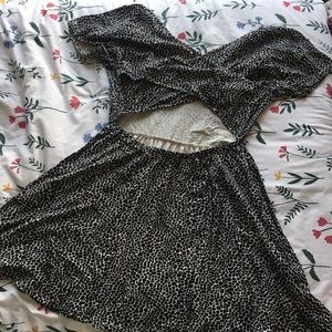 Crisscross Open Back Mini Dress